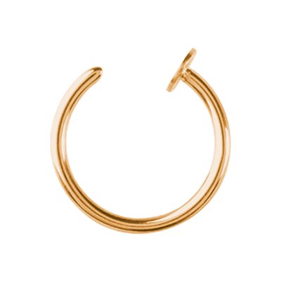 Anneau de nez de style ouvert plaqué or 24k Anneau de nez de style ouvert plaqué or 24k