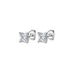 Cubic zirconia square earstuds