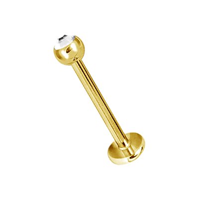 Labret avec pierre plaqué or 24k Labret avec pierre plaqué or 24k