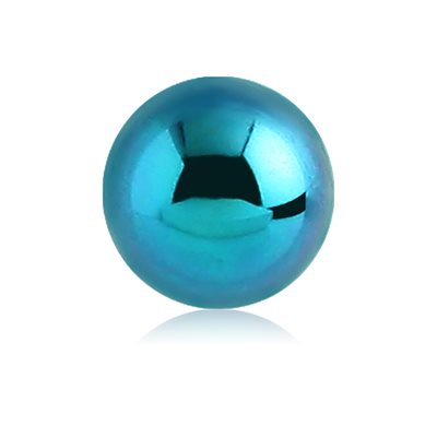 Anodized steel spare ball