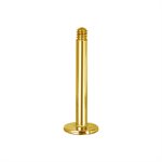 24k gold plated labret wire
