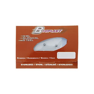 Micro banane en Bioplast pré-stérilisée avec boules en acier Micro banane en Bioplast pré-stérilisée avec boules en acier