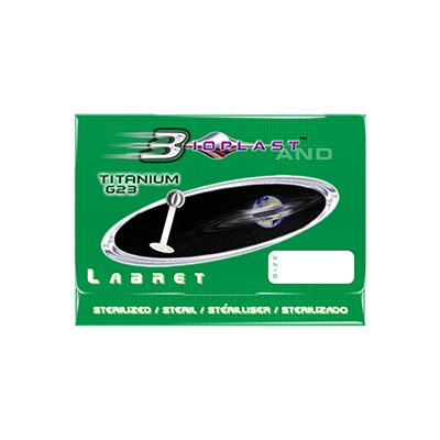 Labret en Bioplast pré-stérilisée avec boules titanium Labret en Bioplast pré-stérilisée avec boules titanium