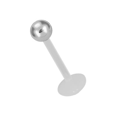 Labret en Bioplast avec boule en titanium Labret en Bioplast avec boule en titanium