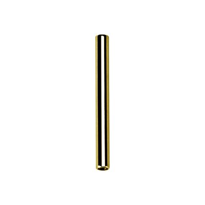 Tige de barbell en titanium interne plaqué or 24k Tige de barbell en titanium interne plaqué or 24k