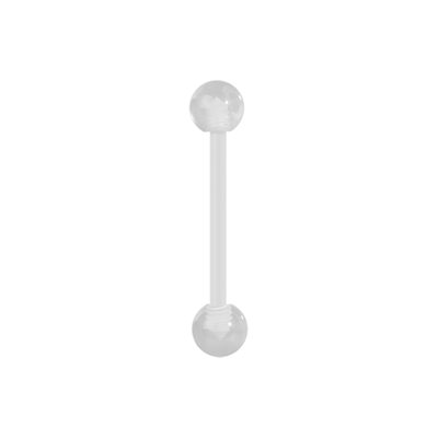 Barbell en Bioplast avec boules en acrylique Barbell en Bioplast avec boules en acrylique