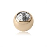 14k gold spare replacement jewelled ball