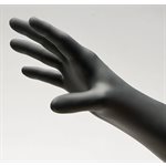 Medical grade black nitrile gloves