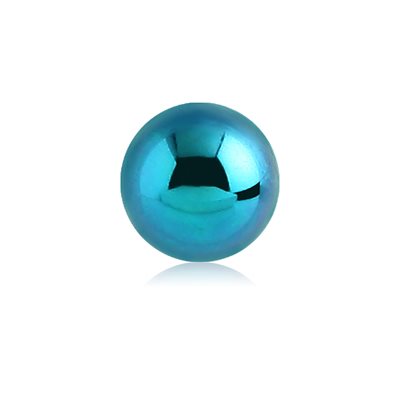 Anodized steel ball