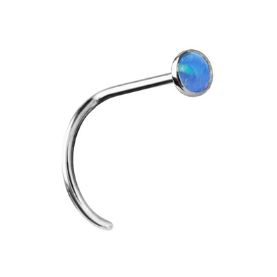 Bijou de nez avec une opale Bijou de nez avec une opale