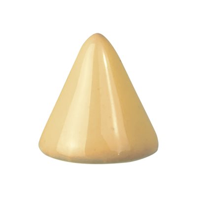 Enamelled steel cone