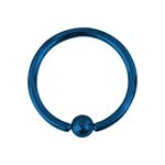 Titanium ball closure ring