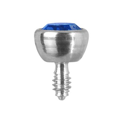 Boule de remplacement interne en titanium avec une pierre Boule de remplacement interne en titanium avec une pierre