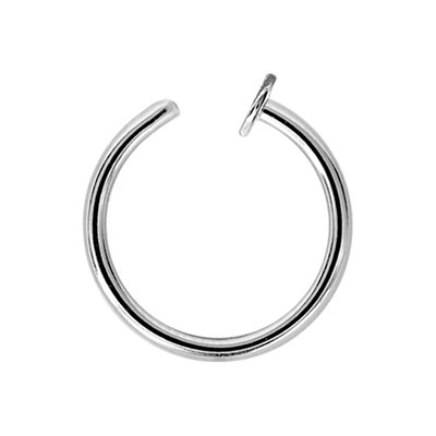 Anneau pour les nez ouvert en titanium Anneau pour les nez ouvert en titanium