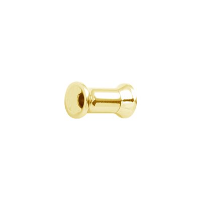 Tunnel évasé double avec filet interne plaqué or 24k Tunnel évasé double avec filet interne plaqué or 24k
