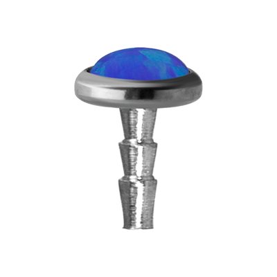 Disque opale en titanium pour labret en Bioplast push in Disque opale en titanium pour labret en Bioplast push in