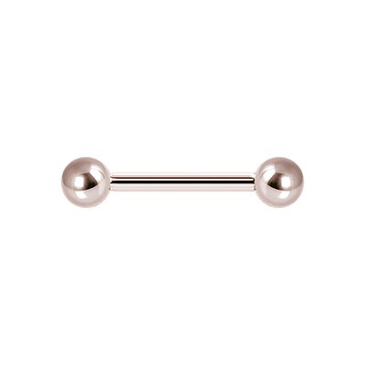 Micro barbell en acier plaqué or rose 24k Micro barbell en acier plaqué or rose 24k