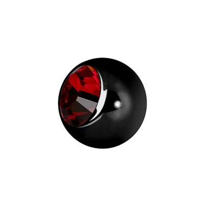 Boule de remplacement en acier noir avec une pierre Boule de remplacement en acier noir avec une pierre
