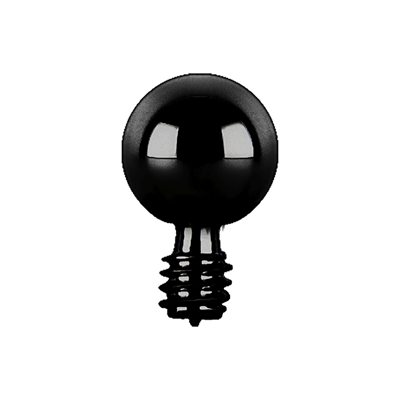 Boule de remplacement interne en titanium noir Boule de remplacement interne en titanium noir