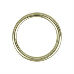 Zircon gold steel smooth segment ring