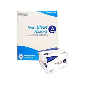 Dynarex Twin Blade Razors (6 boxes)