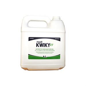 Kwiky antiseptic hand sanitizer gel - 4L