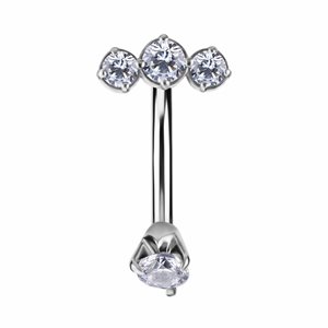 Internal double jewelled navel banana