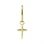 18k gold plated CoCr cross charm for clicker