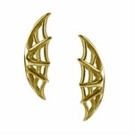 18k gold plated CoCr threadless spider web attachment