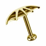 18k gold plated CoCr threadless spider web attachment