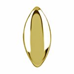 18k gold plated CoCr threadless marquise attachment