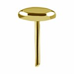 18k gold plated CoCr threadless marquise attachment