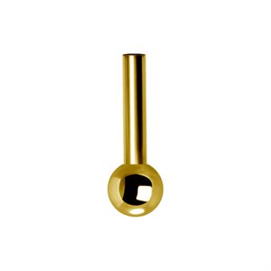 24k gold plated one side internal barbell stem