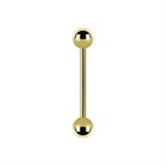 24k gold plated titanium internal barbell