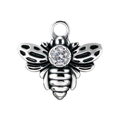 Pendentif abeille avec pierre pour clicker Pendentif abeille avec pierre pour clicker