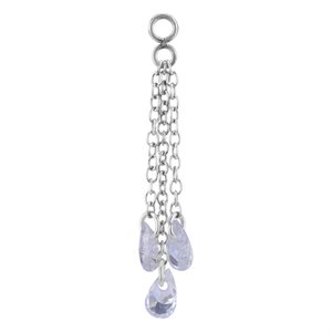 Jewelled chains charm for clicker