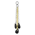 Pendentif avec chaines multicolores et pierres pour clicker
