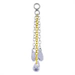 Pendentif avec chaines multicolores et pierres pour clicker