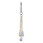 Pendentif avec chaines multicolores et pierres pour clicker