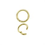 Pre-sterilized 24k gold plated clicker ring