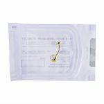 Pre-sterilized 24k gold plated double jewelled navel banana