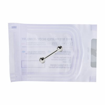 Pre-sterilized straight barbell