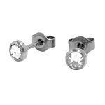 Pre-sterilized flat jewelled earstuds