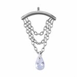 CoCr plated titanium internal attachment with chains