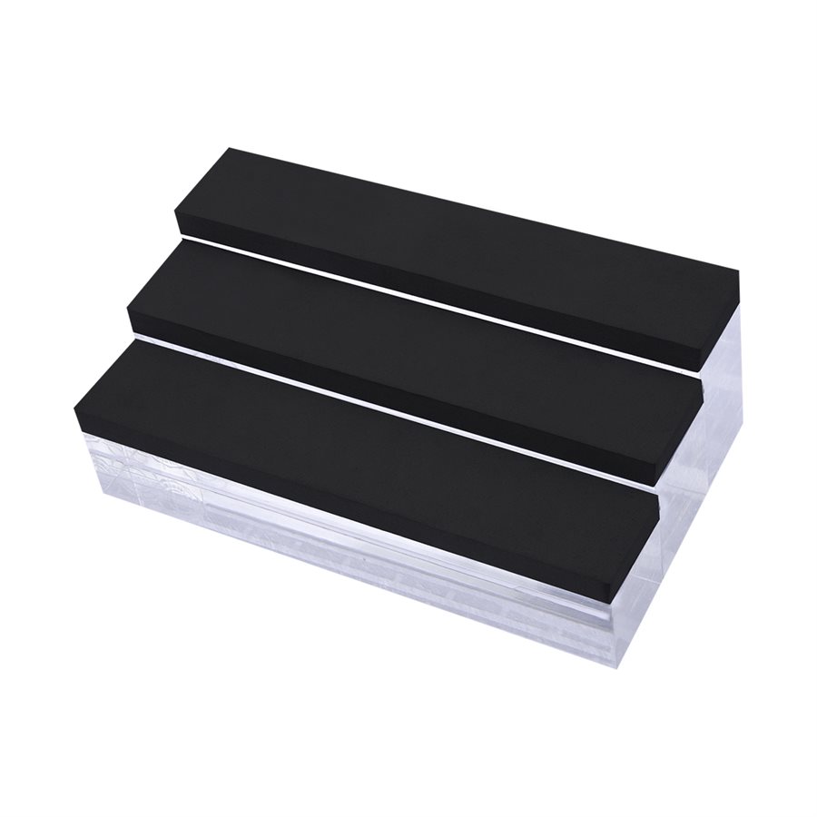 Acrylic plain display blocks set of 3