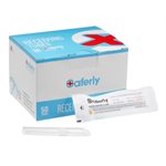 Disposable plastic angled receiving tubes - 50 pcs