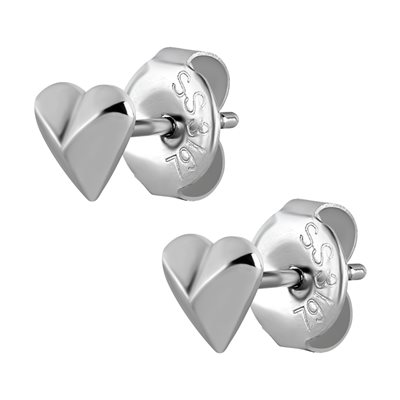 Boucles d’oreilles avec des cœurs à facettes Boucles d’oreilles avec des cœurs à facettes
