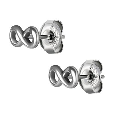 Boucles d'oreilles avec un symbole infini Boucles d'oreilles avec un symbole infini