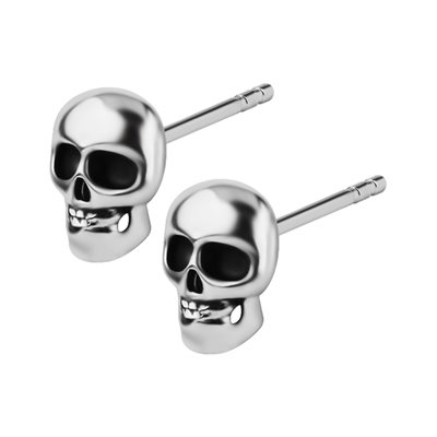 Boucles d'oreilles avec des têtes de mort Boucles d'oreilles avec des têtes de mort