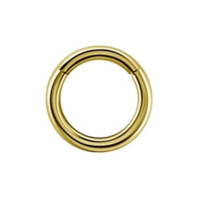 Anneau clicker en or 18k avec bras articulé Anneau clicker en or 18k avec bras articulé